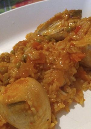 Una foto de Arroz con pollo