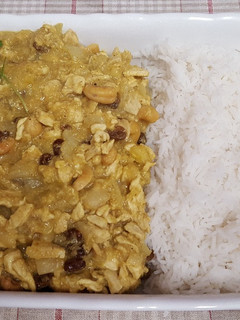 Una foto de Pollo al curry con jengibre