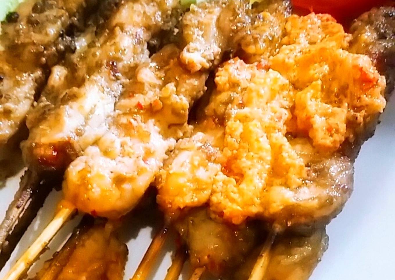 Sapet Udang (Sate Udang Madura)