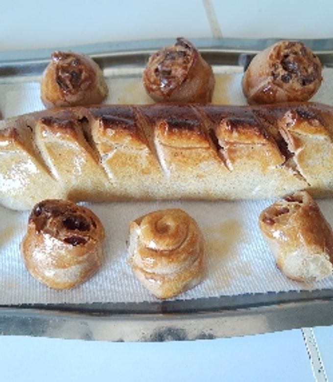 Una foto de Pan con chorizo