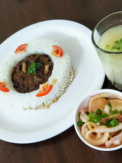 A picture of Rajma chawal.