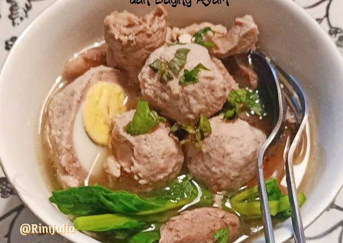 Resep Bakso Campuran Daging Sapi & Ayam (Blender), Lezat
