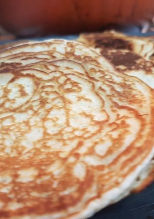 Una foto de HOTCAKES de banana y avena