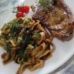 A picture of 💜 #ILOVEPASTA (husband made this).
