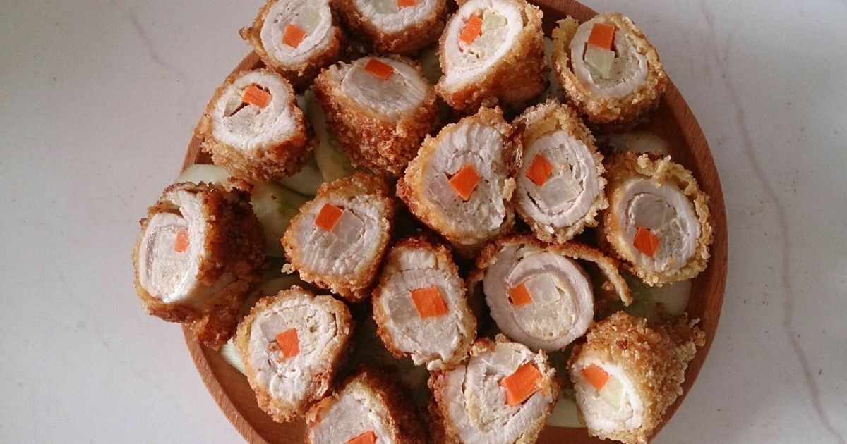 Cách Làm Món Thịt Cuốn Rau Củ Tẩm Bột Rán của Giang Vũ - Cookpad