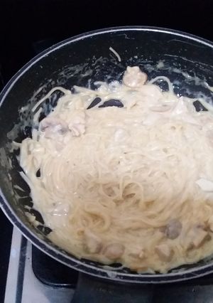 Foto resep Spaghetti Creamy Carbonara. Simple yet Delicious