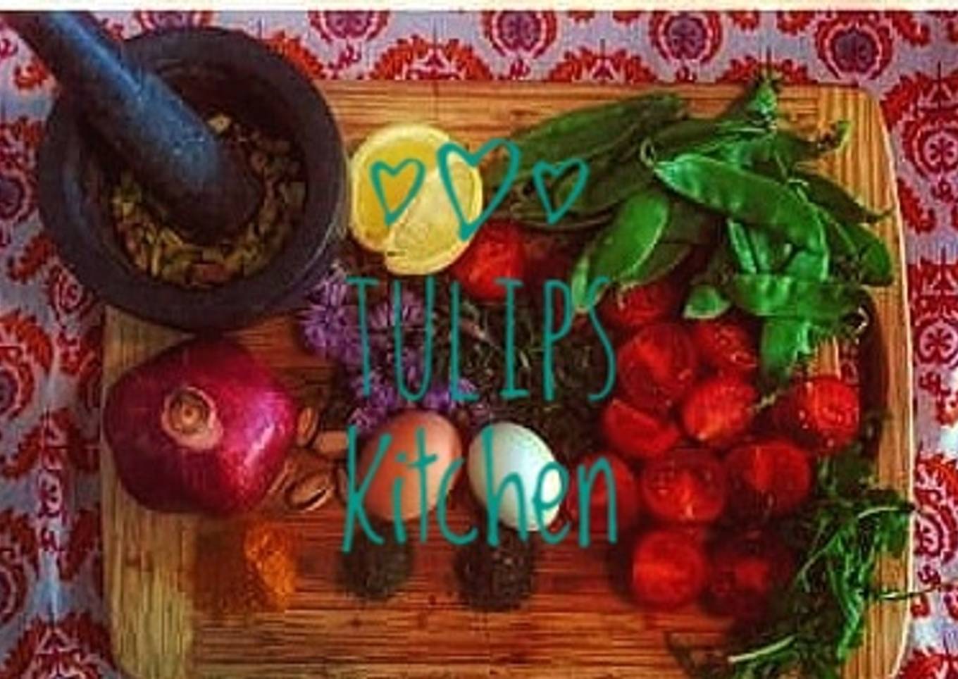 Moroccan Minted Egg and Pea Salad