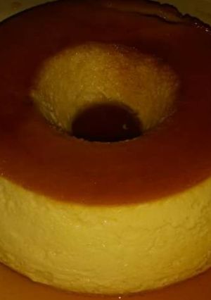 Una foto de Flan casero