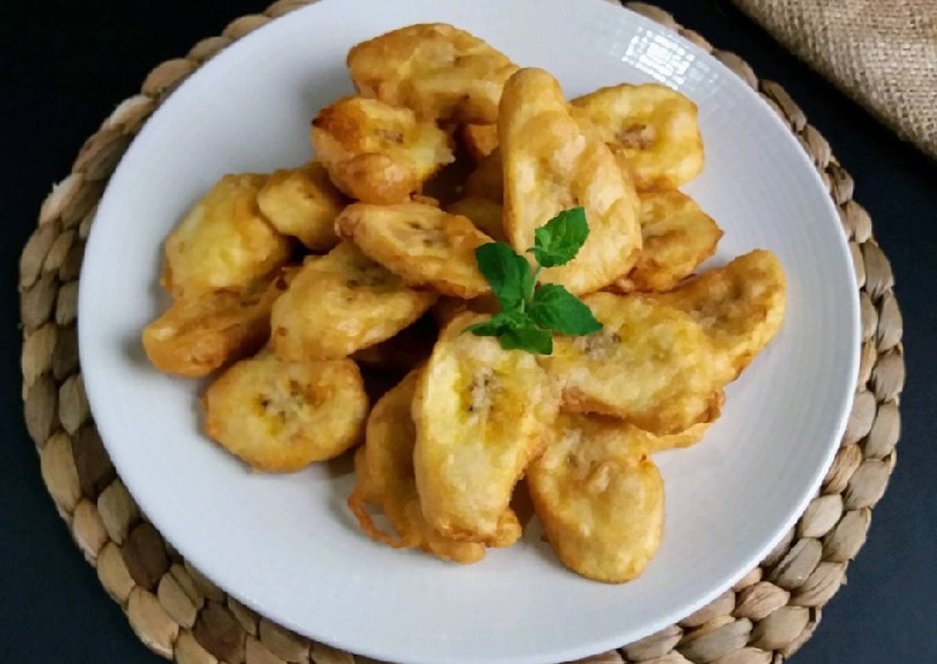 Pisang goreng vanila