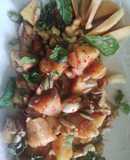Chikoo+dry fruits chat