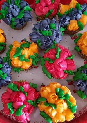 Une photo de Cupcakes fleuris