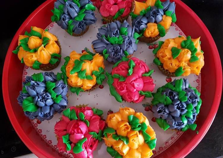 Cupcakes fleuris