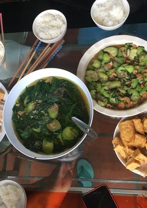 Hình của món Canh cua rau đay.
