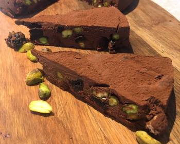 How To Make Recipe Dark Chocolate Torte With Sour Cherries  Pistachios  Vegan Delicious Steady