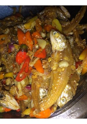 Foto resep Mercon Ikan Asin Bulu Ayam