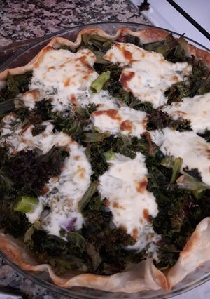 Una foto de Tarta de kale