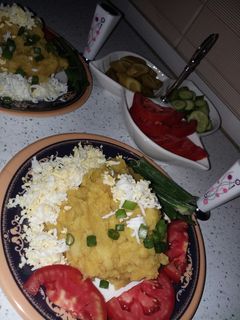 عکسی از دستور دوپیازه ی تخم مرغ