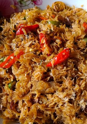 Foto resep Udang Rebon pedas