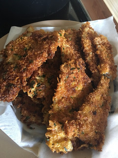 A picture of Home made sole fish sticks.