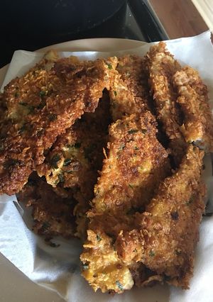 A picture of Home made sole fish sticks.