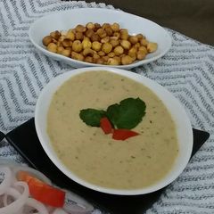 Roasted Chickepeas Raita A picture of Roasted Chickepeas Raita.