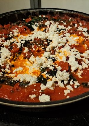 Une photo de Épinard à la feta