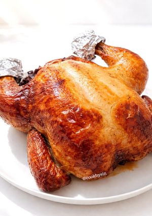 Foto resep Ayam Panggang Simple / Oven-Roasted Chicken