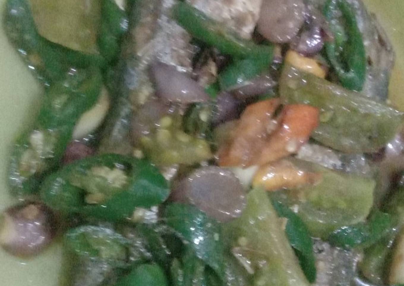 Ikan asin cabe ijo
