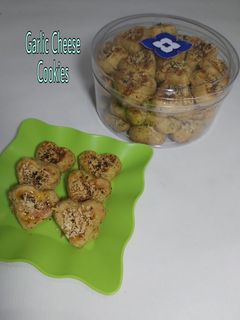 Foto resep Garlic cheese cookies