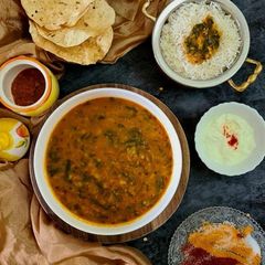 A picture of Spinach Dal/ Dal Palak.