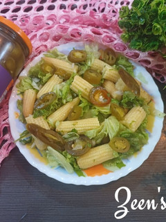 A picture of Lettuce and Baby Corn Salad.