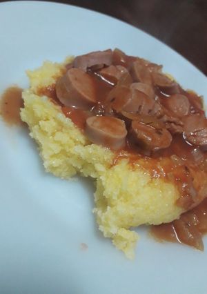 Una foto de Polenta para el frío♡