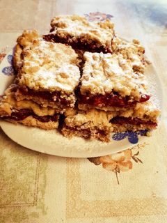 Málnás zabpelyhes szelet recept fotója
