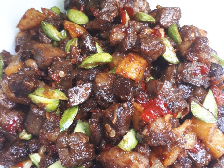 Resep Sambal Goreng hati Sapi,Pete,Kentang yang Bikin Ngiler