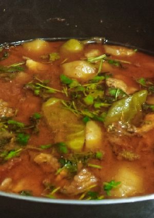 A picture of Tinday gosht.