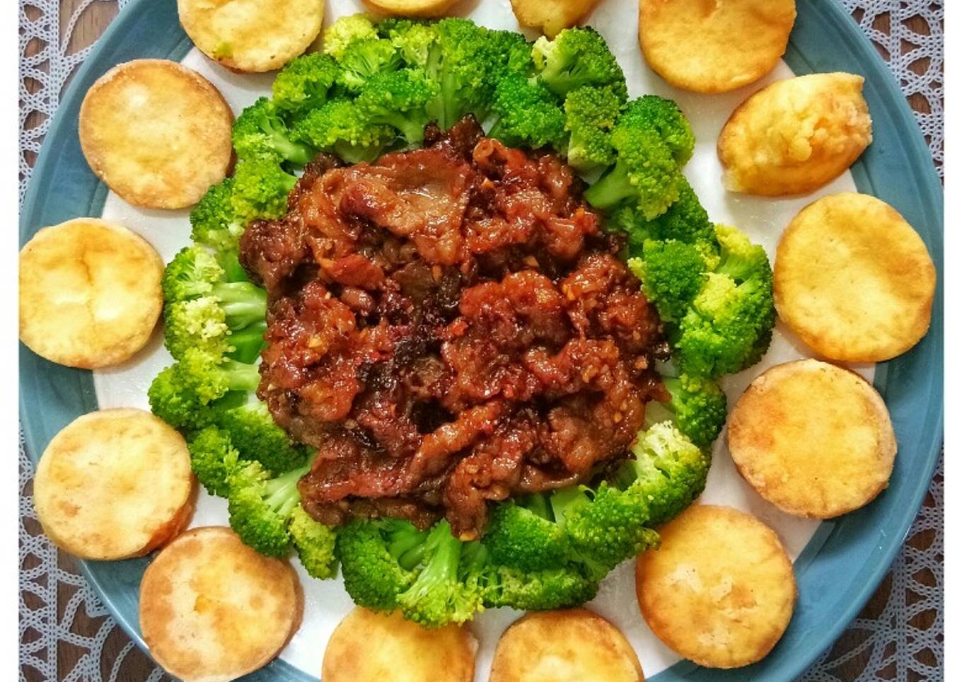 Brokoli Tofu Shortplate Beef