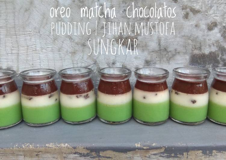 Oreo matcha chocolatos pudding #giveawayclover