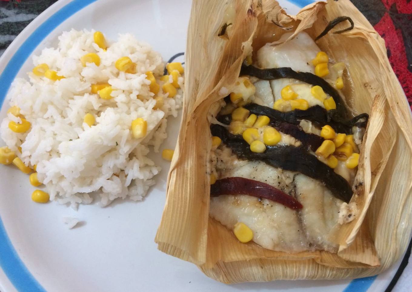 Tamales de pescado, a mi manera