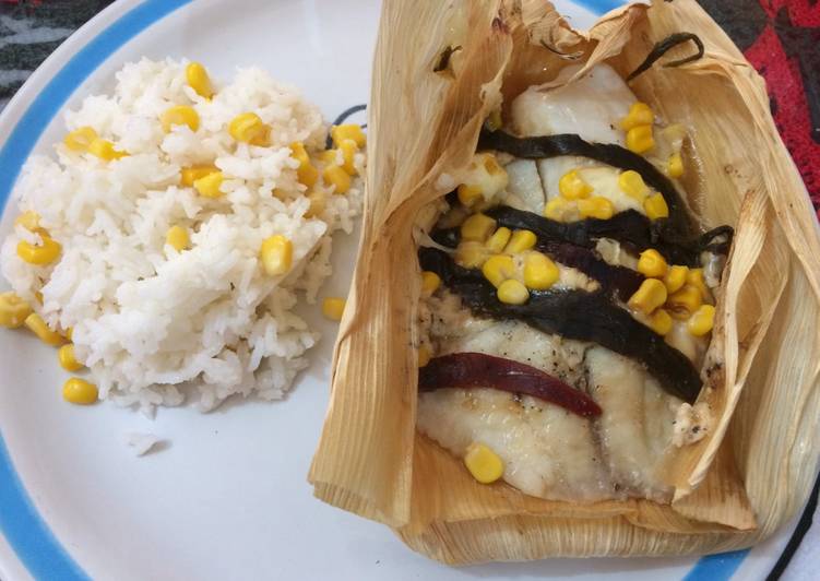 Tamales de pescado, a mi manera