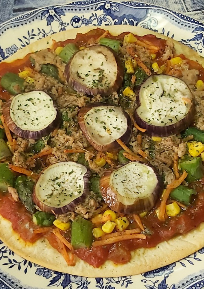 Una foto de Pizza tierra y mar
