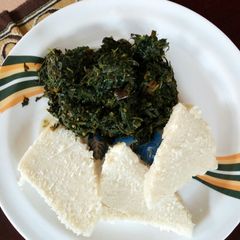 Kienyeji and ugali A picture of Kienyeji and ugali.