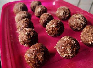 Una foto de Trufas súper fácil y saludables