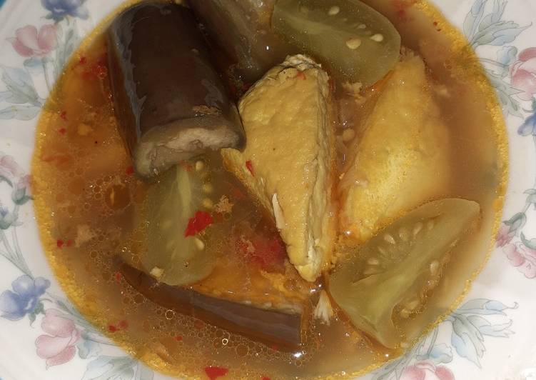 Terong tahu masak tauco Terong tahu masak tauco