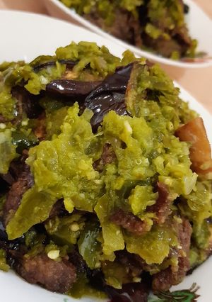 Foto resep Dendeng batokok lado hijau