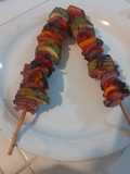 Brochetas de res