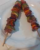 Brochetas de res