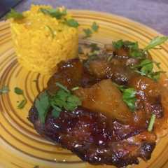 A picture of Pollo a la piña 🍍.