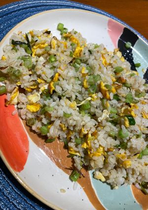 豌豆蛋炒飯 的食譜成品照片
