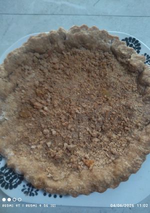 Una foto de 🌸💮Kuchen integral de manzana con miga 💮🌸