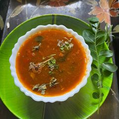 A picture of Kerala style rasam.